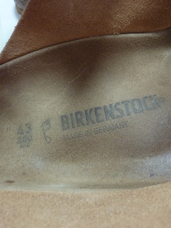 Birkenstock Kyoto Sandals Mens 43 US 10 WHEAT Slide On Made in Germany main image 7